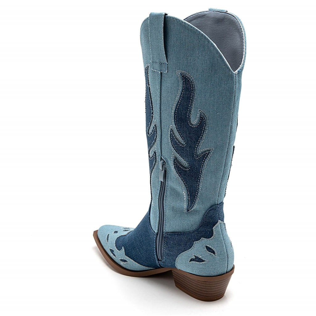 Abby Dame cowboy boot 9632A - Jeans