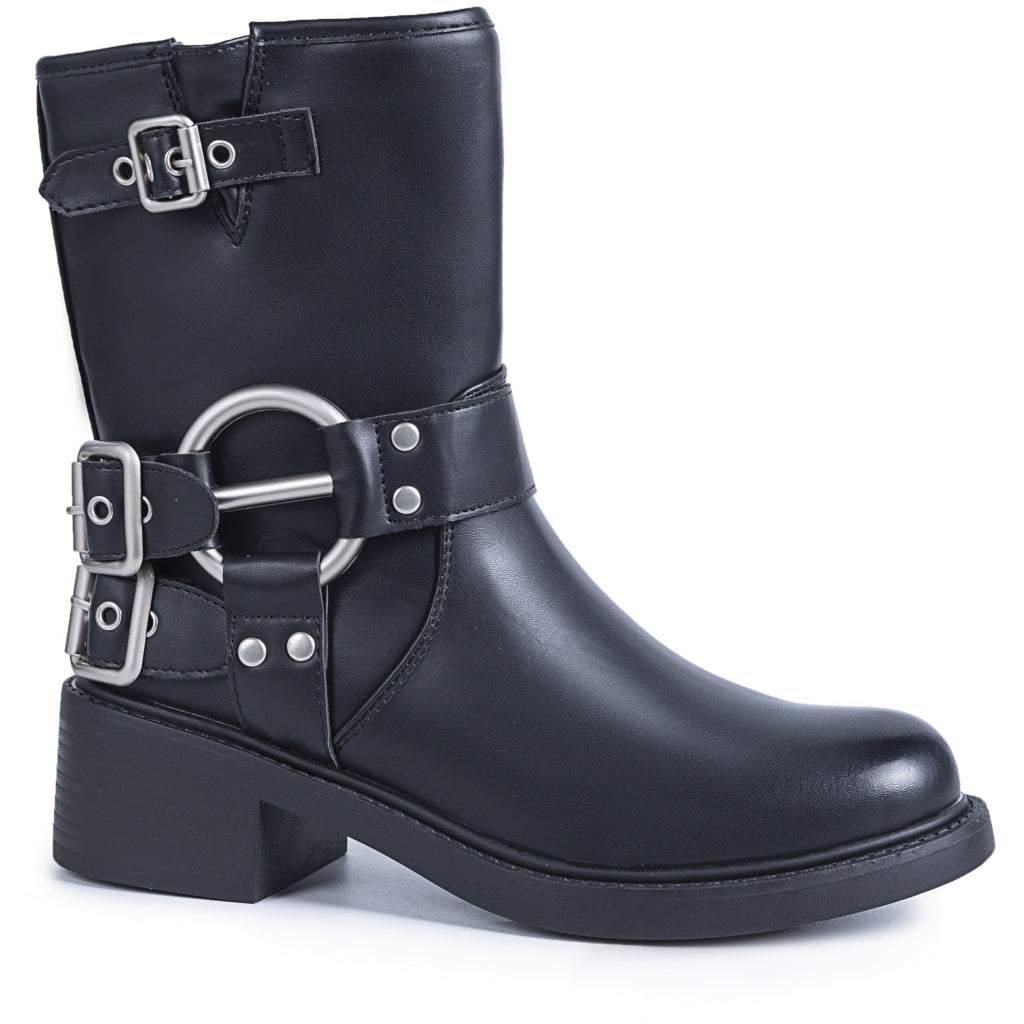 Milja Dame Biker Boots 68242 - Black