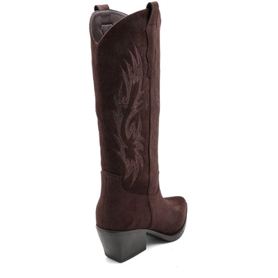 Dina women's boots 6398A - Brown