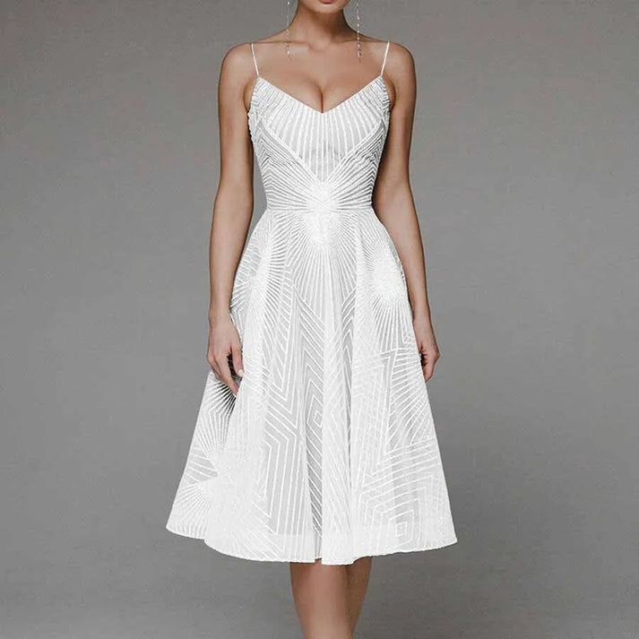 Teresa™ - Elegant Dress with Open Back