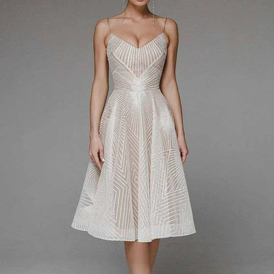 Teresa™ - Elegant Dress with Open Back