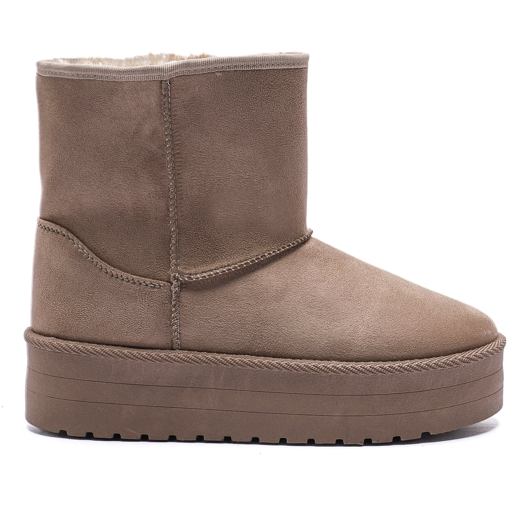 Tulle Women's Teddy Boots 6432 - Khaki