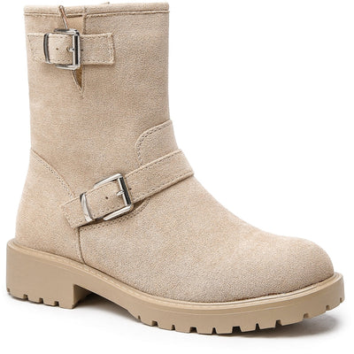 Carrie Women's Biker Boot 9170 - Beige