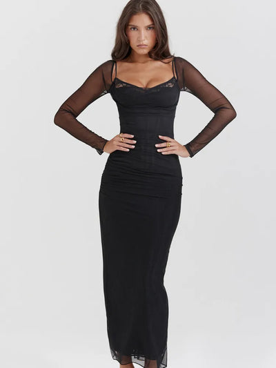 Romina™ - Long Dress with Glamour