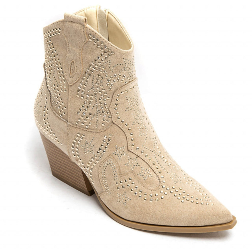 Jacqueline ladies cowboy boots 9676A - Beige