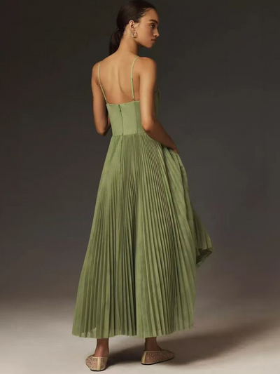 Olivia™ - Long Pleated Dress