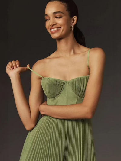 Olivia™ - Long Pleated Dress