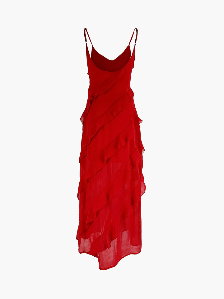 Violeta™ - Elegant Long Dress with Ruffles