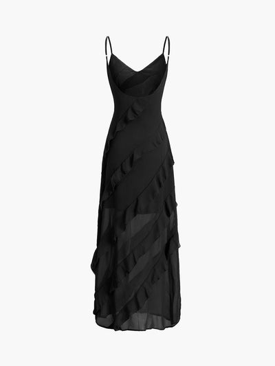 Violeta™ - Elegant Long Dress with Ruffles