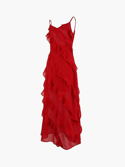 Violeta™ - Elegant Long Dress with Ruffles