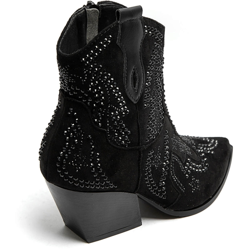Jacqueline ladies cowboy boots 9676A - Black