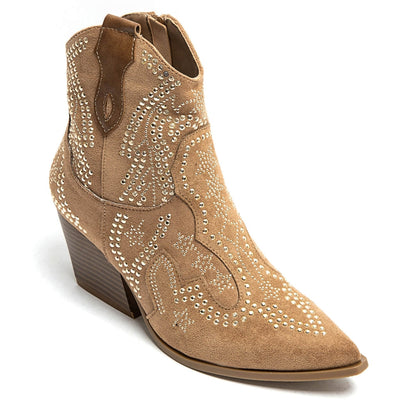 Jacqueline ladies cowboy boots 9676A - Camel