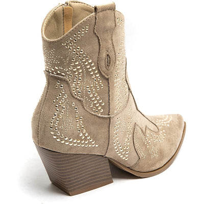 Jacqueline Ladies Cowboy Boots 9676A - Khaki