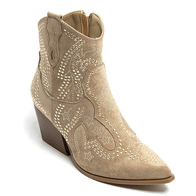 Jacqueline Ladies Cowboy Boots 9676A - Khaki