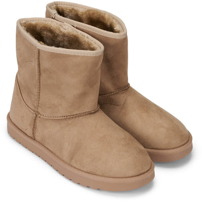 Lina teddy boots 6417 - Khaki