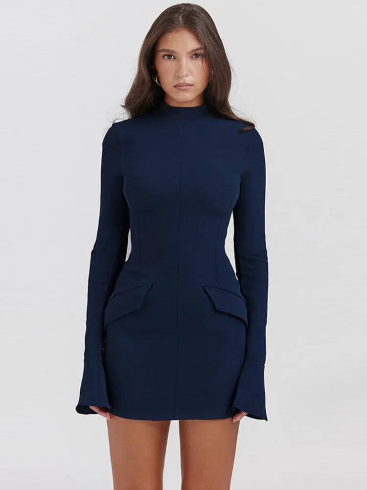 Vanina™ - Elegant Long Sleeve Dress