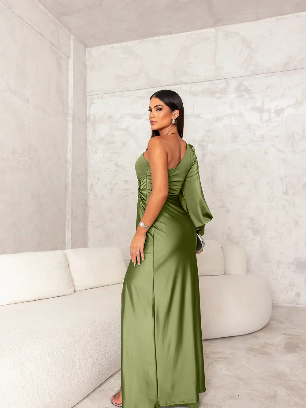 Silvia™ - Dazzling Satin Dress