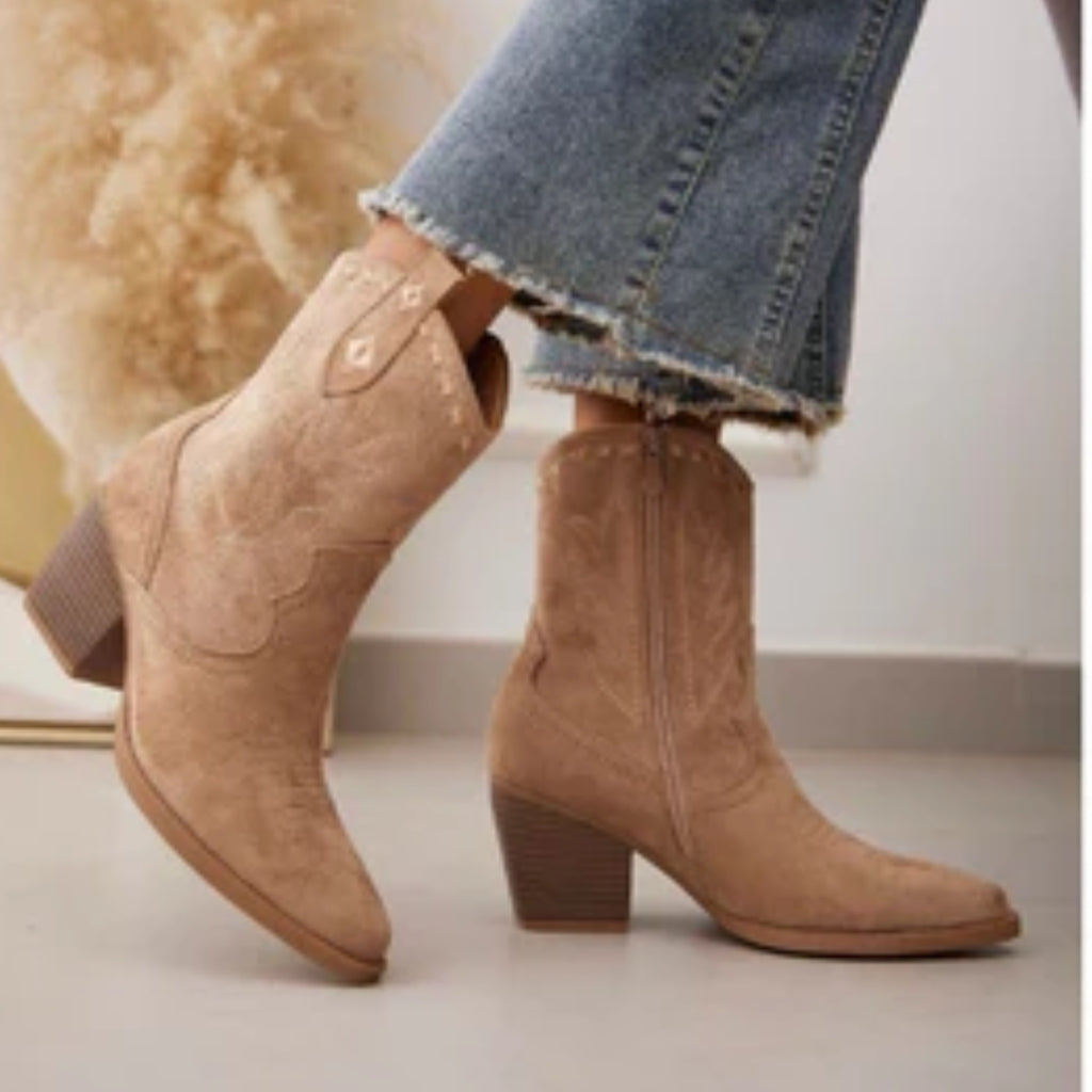 Noelle ladies' cowboy boots 2484 - Taupe