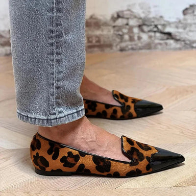 Erin™ | Refined Animal Print Ballet Flats