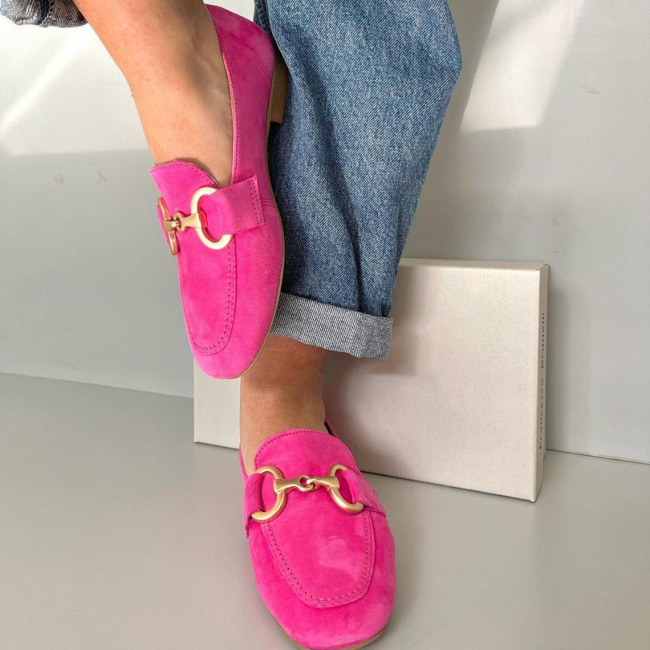 Belinda™ | Chic Loafers With Gold Detail