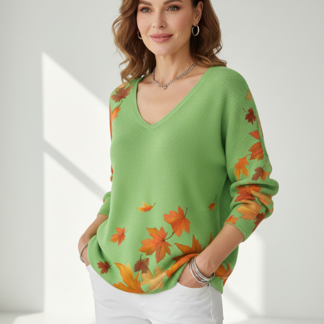 CLEMENCE™ | V-neck sweater