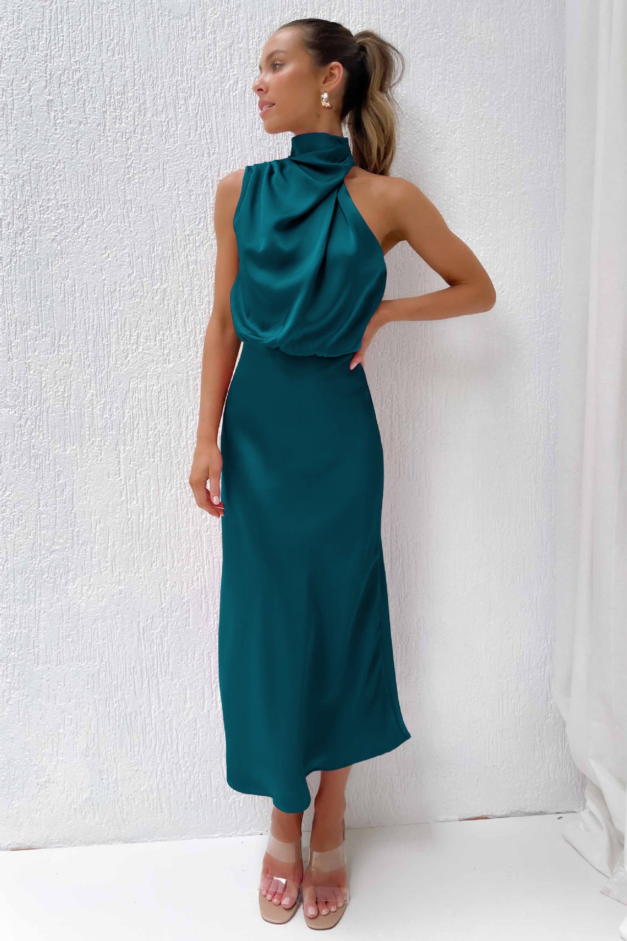 Catalina™ - Long Satin Dress