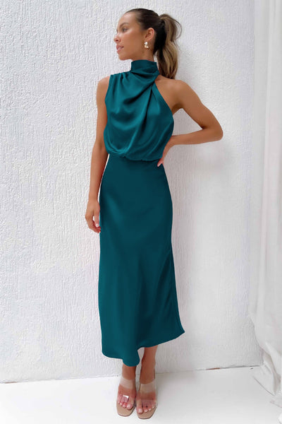 Catalina™ - Long Satin Dress