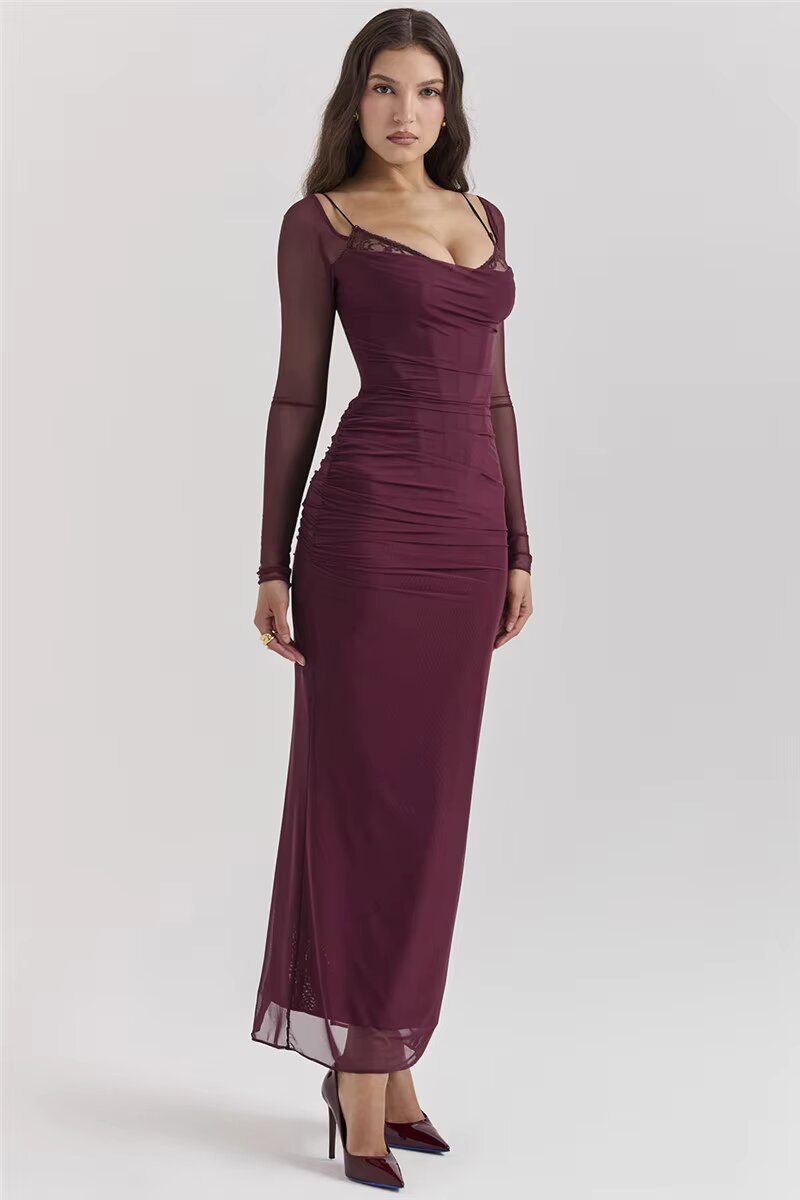 Romina™ - Long Dress with Glamour