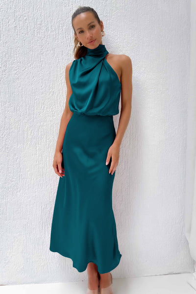 Catalina™ - Long Satin Dress