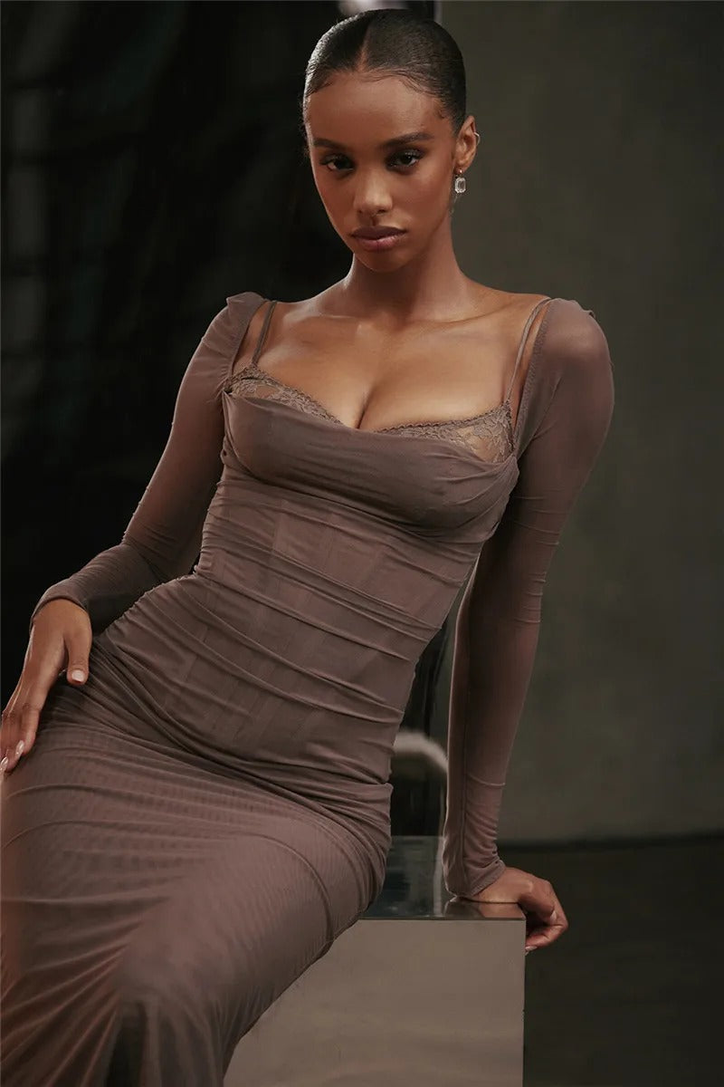 Romina™ - Long Dress with Glamour