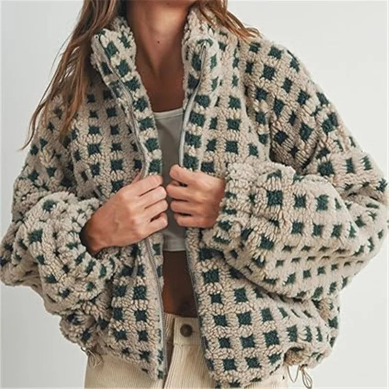 Aurora™ – Giacca Teddy a Quadri