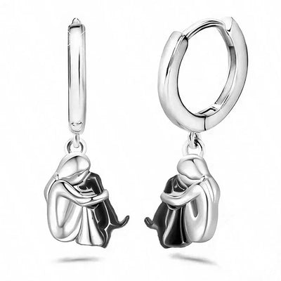 Ginny™ - Earrings with Dog Icon (Round Closure)