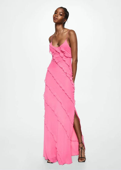 Violeta™ - Elegant Long Dress with Ruffles
