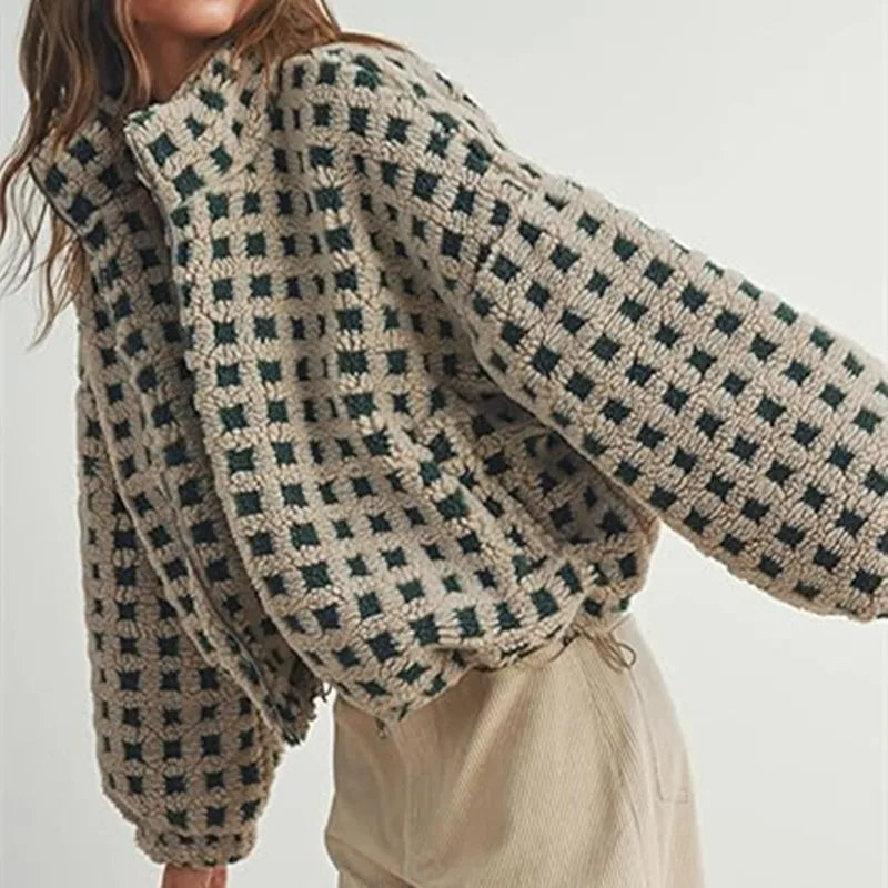 Aurora™ – Giacca Teddy a Quadri