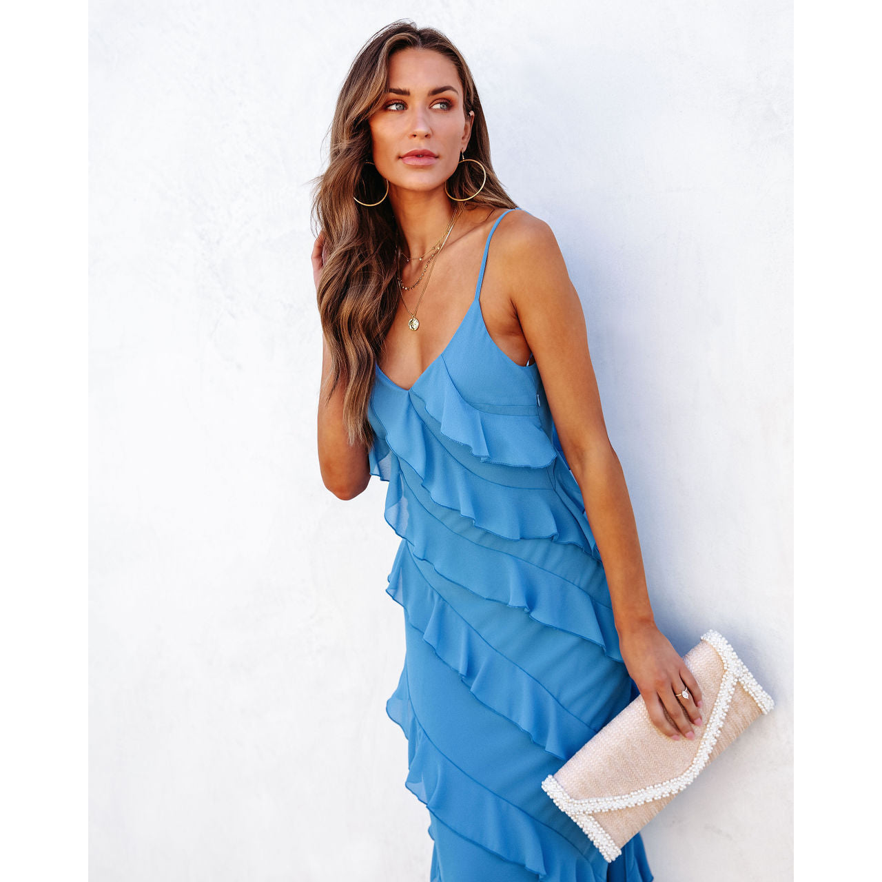 Violeta™ - Elegant Long Dress with Ruffles