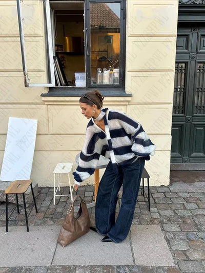 Harper™ – Oversized Striped Sweater
