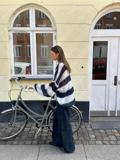 Harper™ – Oversized Striped Sweater