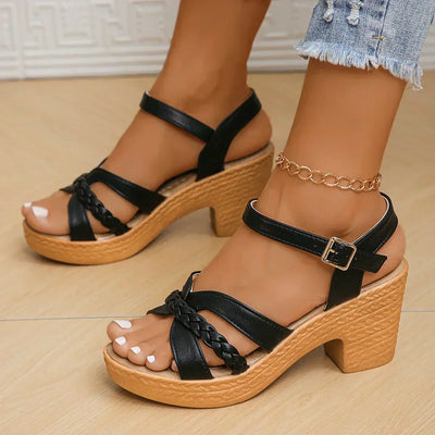 MELODIE™ | Braided Strap Platform Sandals