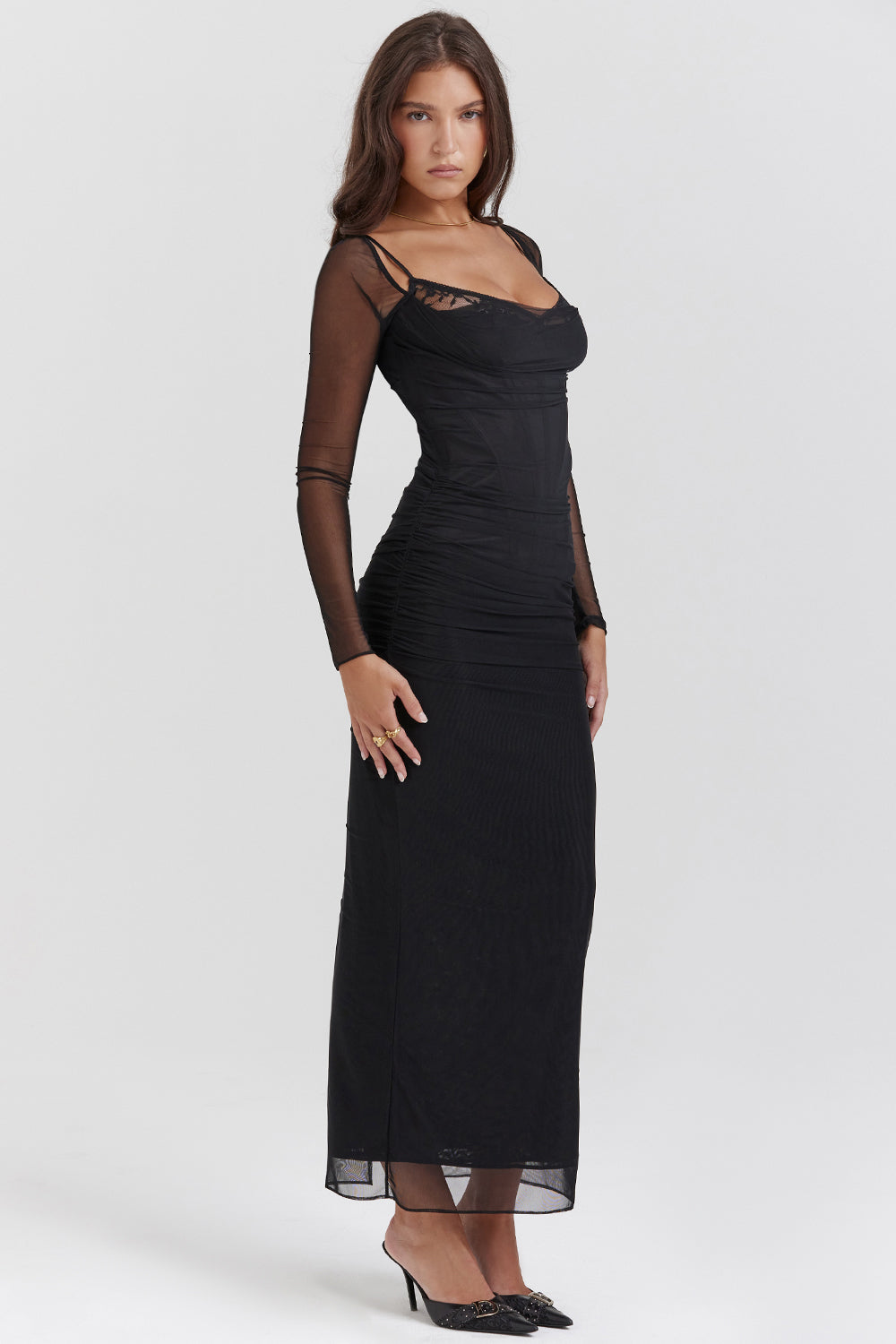 Romina™ - Long Dress with Glamour