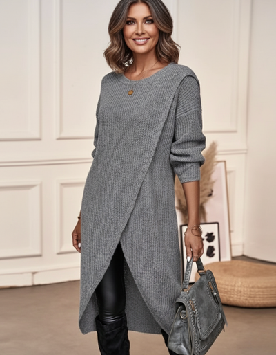 Mavery™ - Long Dress Style Sweater