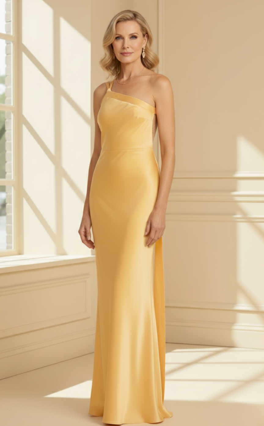 Celeste™ - Elegant Golden Dress
