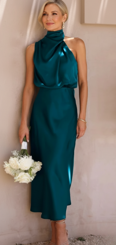 Catalina™ - Long Satin Dress