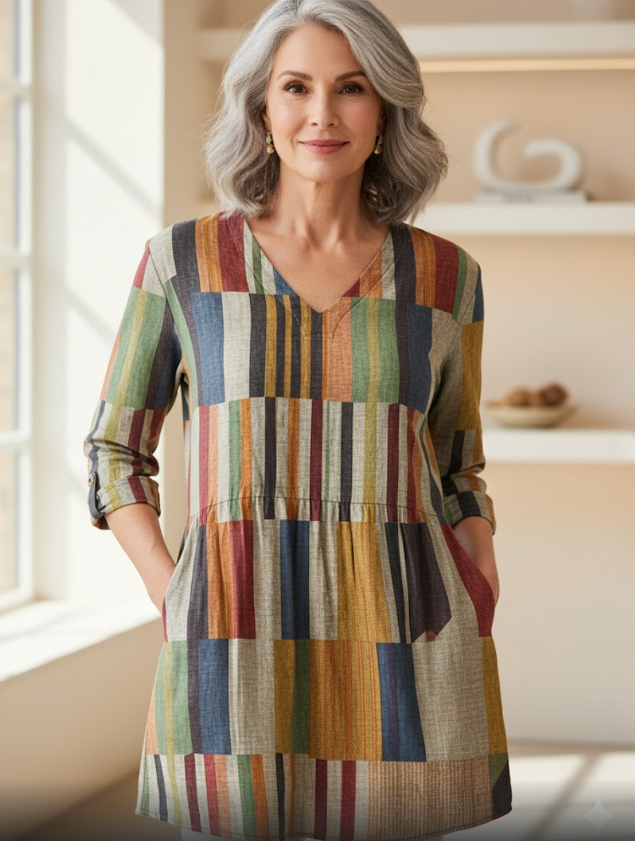 Farrah™ | Long Sleeve V-Neck Shirt