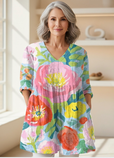 Juliette™| Long Sleeve V-Neck Shirt