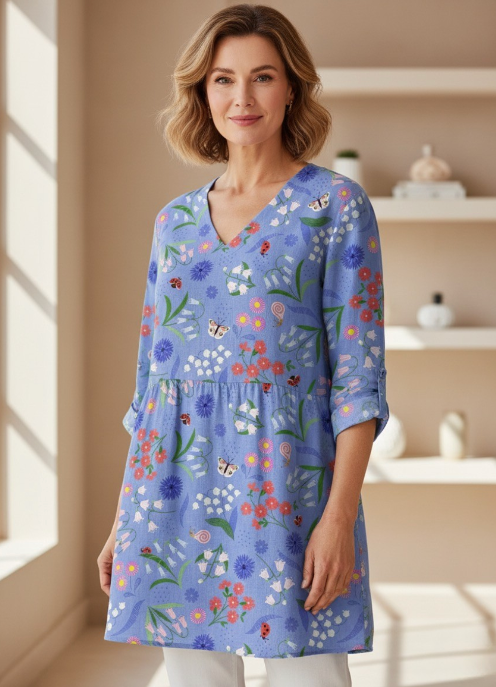 Aileen™ | Long Sleeve V-Neck Shirt