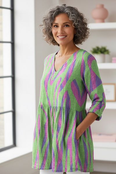 Gisella™ | Long Sleeve V-Neck Shirt