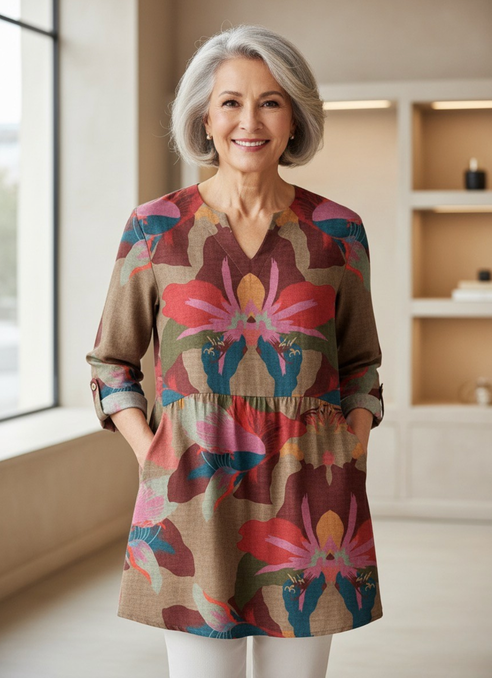 Harmony™| Long Sleeve V-Neck Shirt