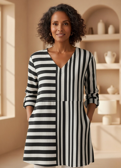 Capri™| Long Sleeve V-Neck Shirt