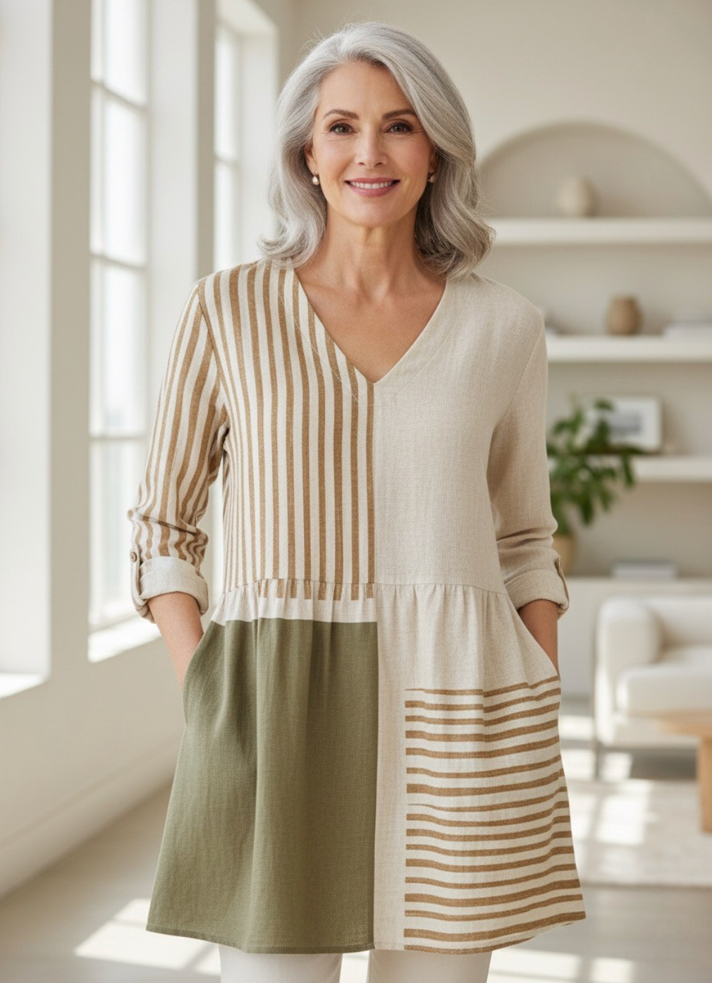 Halley™| Long Sleeve V-Neck Shirt