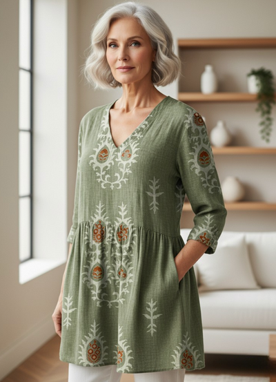 Maeve™ | Long Sleeve V-Neck Shirt